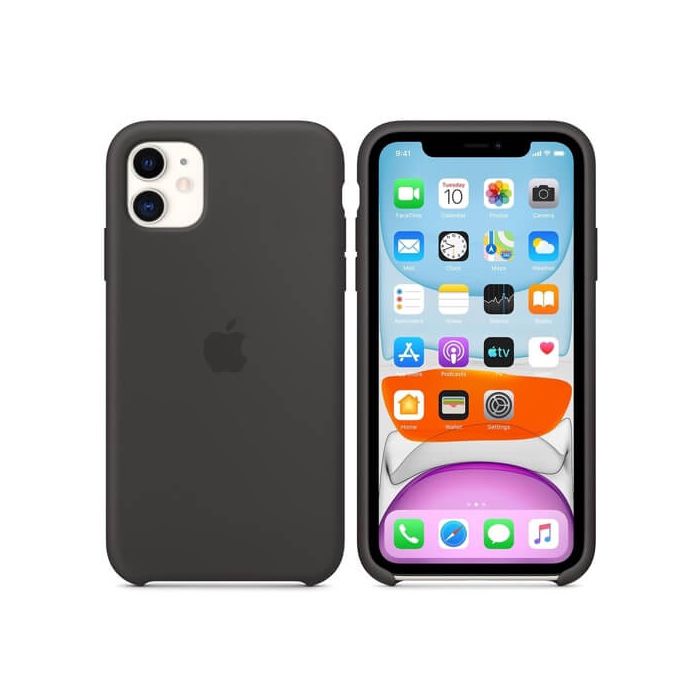Apple Silikon Hülle iPhone 11 schwarz