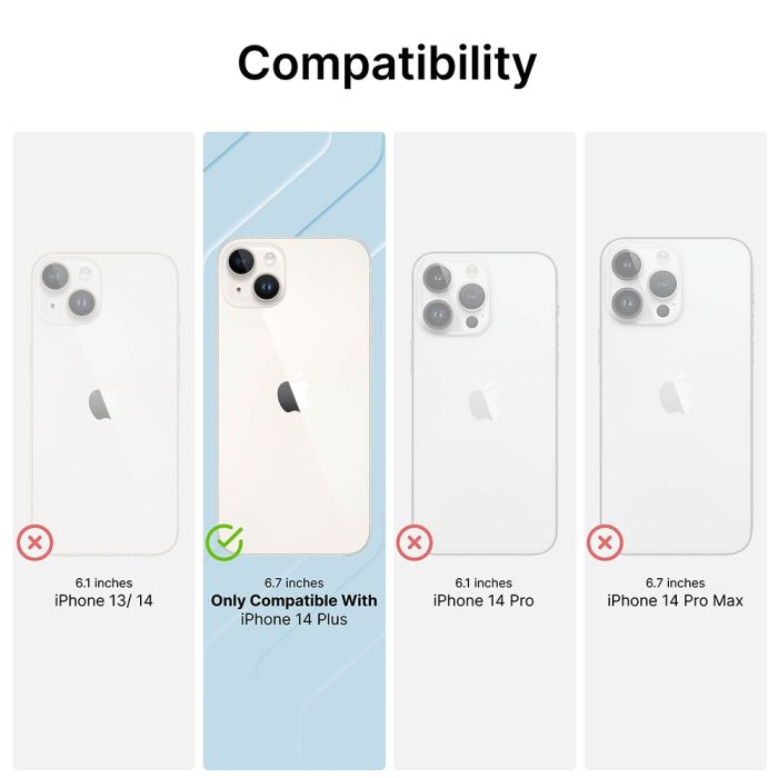 Catalyst Influence Case Compatible with MagSafe iPhone 14 Plus Stealth Black