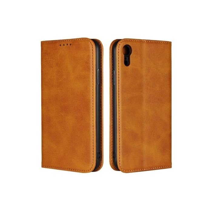 Casecentive PU Lederhülle iPhone XR beige