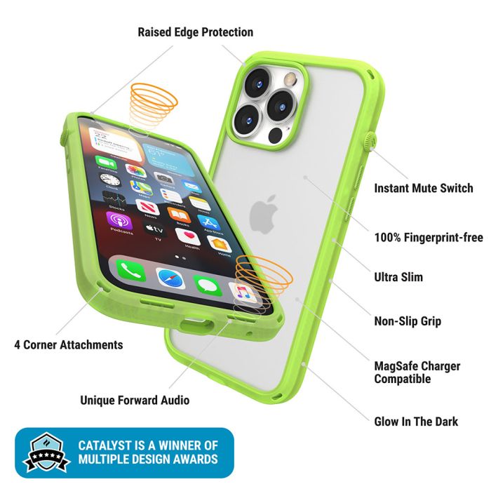 Catalyst Influence Case iPhone 13 Pro Glow-In-The-Dark