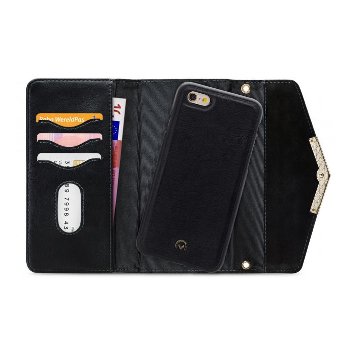 Mobilize 2-in-1 Gelly Velvet Clutch Apple iPhone 6/6S/7/8/SE (2020) Deep Black