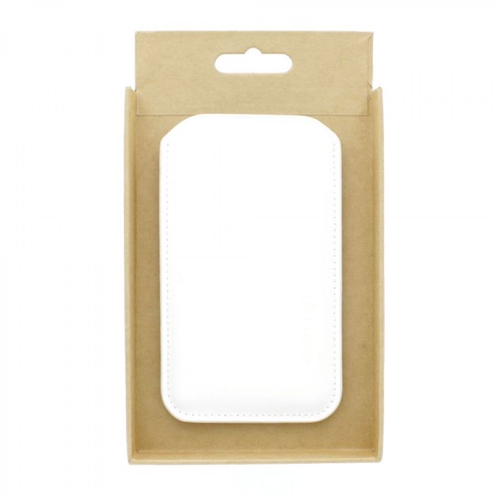 Mujjo Sleeve Lederen Hoes iPhone 5(S)/SE  wit