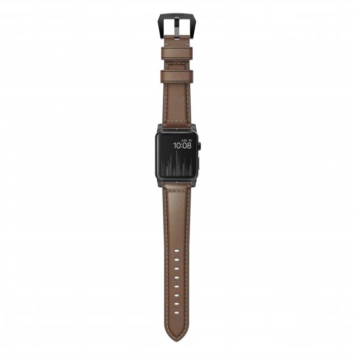 Nomad Lederarmband Apple Watch 42mm / 44mm / 45mm / 49mm braun / schwarz