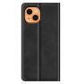 Casecentive Magnetic Leather Wallet Case iPhone 13 schwarz sticky