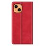 Casecentive Magnetic Leather Wallet Case iPhone 13 rot sticky