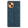 Casecentive Magnetic Leather Wallet Case iPhone 13 blau sticky