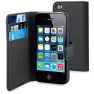 Muvit Wallet Case iPhone 4(S) schwarz sticky