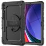 Casecentive Handstrap Pro Hardcase mit Griff Galaxy Tab S9 2023 schwarz sticky