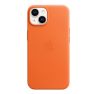 Apple Leather Case iPhone 14 Orange sticky