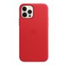 Apple Leather MagSafe Case iPhone 12 Pro Max rot sticky