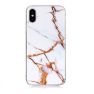 Casecentive Slim Hardcase Marmor iPhone X / XS weiß  sticky