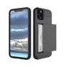 Casecentive Card Holder Back Case iPhone 11 schwarz sticky