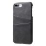 Casecentive Leder Wallet Back Case iPhone 7 / 8 Plus Schwarz sticky