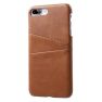 Casecentive Leder Wallet Back Case iPhone 7 / 8 Plus Braun sticky