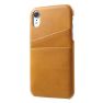 Casecentive Leder Wallet back case iPhone XR beige sticky