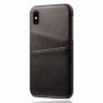 Casecentive Leder Wallet Back Case iPhone XS Max Schwarz sticky