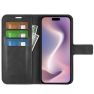 Casecentive Leder Wallet Hülle mit Verschluss iPhone 16 schwarz thumbnail
