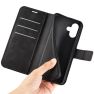 Casecentive Leder Wallet Hülle mit Verschluss iPhone 16 schwarz thumbnail