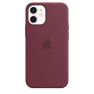 Apple Silikon MagSafe Case iPhone 12 Mini Plum sticky