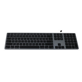 Matias Wireless USB-C Aluminum Keyboard Mac german QWERTZ space gray
