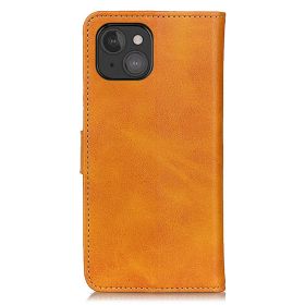 Casecentive Leder Wallet Case mit Verschluss iPhone 13 Mini braun