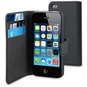 Muvit Wallet Case iPhone 4(S) schwarz