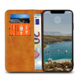 Casecentive PU Lederhülle iPhone XS beige