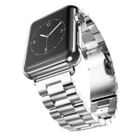 Casecentive Edelstahlarmband Apple Watch 42mm / 44mm / 45mm / 49mm silber